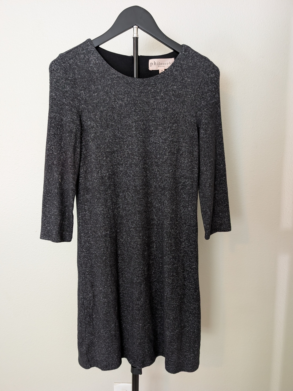 Philosophy Grey Knit Sheath Dress - Slate Gray